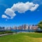 Manhattan New York sunny skyline East River NYC