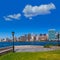 Manhattan New York sunny skyline East River NYC