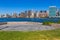 Manhattan New York sunny skyline East River NYC