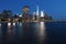 Manhattan night skyline