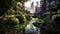 Manhattan\\\'s Urban Jungle: A Ground-Level View. Generative AI