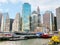 Manhattan: Ships on historic South Street Seaport and Pier 17