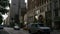 Manhattan sunset light traffic street panorama 4k new york usa