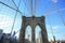 Manhattan  suspension, brooklyn bridge in USA