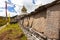Mani wall - traditional religious landmark in Himalayas