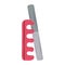 manicure finger separator and nail file care tool in cartoon style