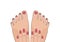 Manicure and pedicure. Beauty. Vector illustration