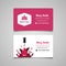 Manicure salon business card vector design templates set