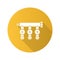 Manifold tap flat design long shadow glyph icon