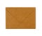 Manila brown paper envelope isolated on white background, closed