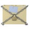 Manila folder with chain and padlock