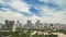 Manila, Philippines - Condominiums along Roxas Blvd. Makati City skyline at the background