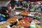 Manila, Philippines - July 16, 2016:  Vegetables in the street market