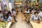 Manila, Philippines - July, 26, 2016: People eating lunch in a popular filipino fast food chain