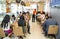 Manila, Philippines - July, 26, 2016: People eating lunch in a popular filipino fast food chain