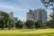 Manila, Philippines - The Manila Ermita Skyline and Intramuros Golf Club