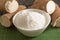 Manioc Tapioca Flour in a bowl