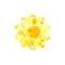 Manipura chakra. Sacred Geometry. One of the energy centers in the human body. The object for design intended for yoga.