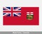 Manitoba Canada Flag. Canadian Province Banner. Flag of MB, CA. EPS Vector Illustration