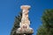 Manitou Springs, Colorado - September 14, 2020: Old rustic neon sign for the Western Cabins motel, during daytime