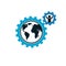 Mankind and Person conceptual logo, unique vector symbol created