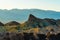 Manly Beacon, Zabriskie Point in Death Valley National Park, California