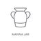 Manna Jar linear icon. Modern outline Manna Jar logo concept on