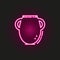 Manna jar neon style icon. Simple thin line, outline  of judaism icons for ui and ux, website or mobile application