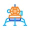 Manned Spacecraft Icon Outline Illustration
