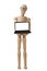 Mannequin Computer Laptop Front View Isolated