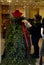 MANNEQUIN DRESS AS CHRISTMAS TREE