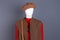 Mannequin dressed in beret and waistcoat.