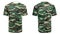 Mannequin in military T-shirt, camouflage shirt