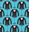 Mannequin tailor pattern seamless. Jacket fitting. Vector illustration.