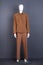 Mannequin in women brown suit.