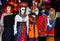 Mannequins dressed in national costumes of Ecuador