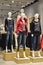 Mannequins in fashion shop, jeans and down jacket fashion Mannequins