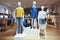 mannequins in lady fashion retail shop