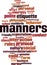 Manners word cloud