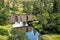 Manning-Rye Covered Bridge in the Palouse region of Washington State, spans the Palouse river in Colfax, WA