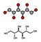 Mannitol mannite, manna sugar molecule. Used as sweetener, drug, etc.