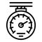 Manometer device icon, outline style