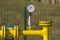 Manometer on gas pipe