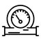 Manometer gauge icon, outline style