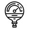 Manometer industrial icon, outline style