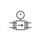 Manometer line icon