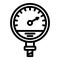 Manometer machine icon, outline style