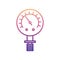 manometer nolan icon. Simple thin line, outline vector of Measuring Instruments icons for ui and ux, website or mobile application