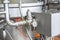 Manometer on a shining tube. Equipment for food industry