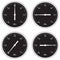 Manometers for pressure measerument. Black and white collection